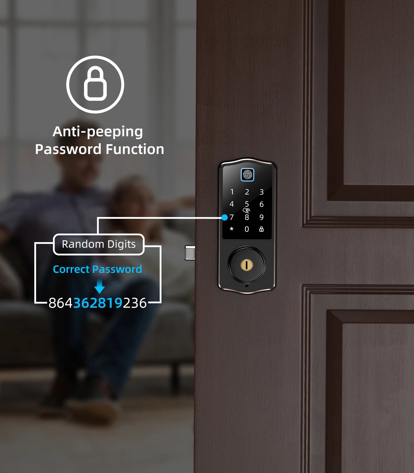 Hot Selling Smartphone Biometric Remote Control Smart Locks Fingerprint Digital Intelligent Code Card Key Smart Door Lock