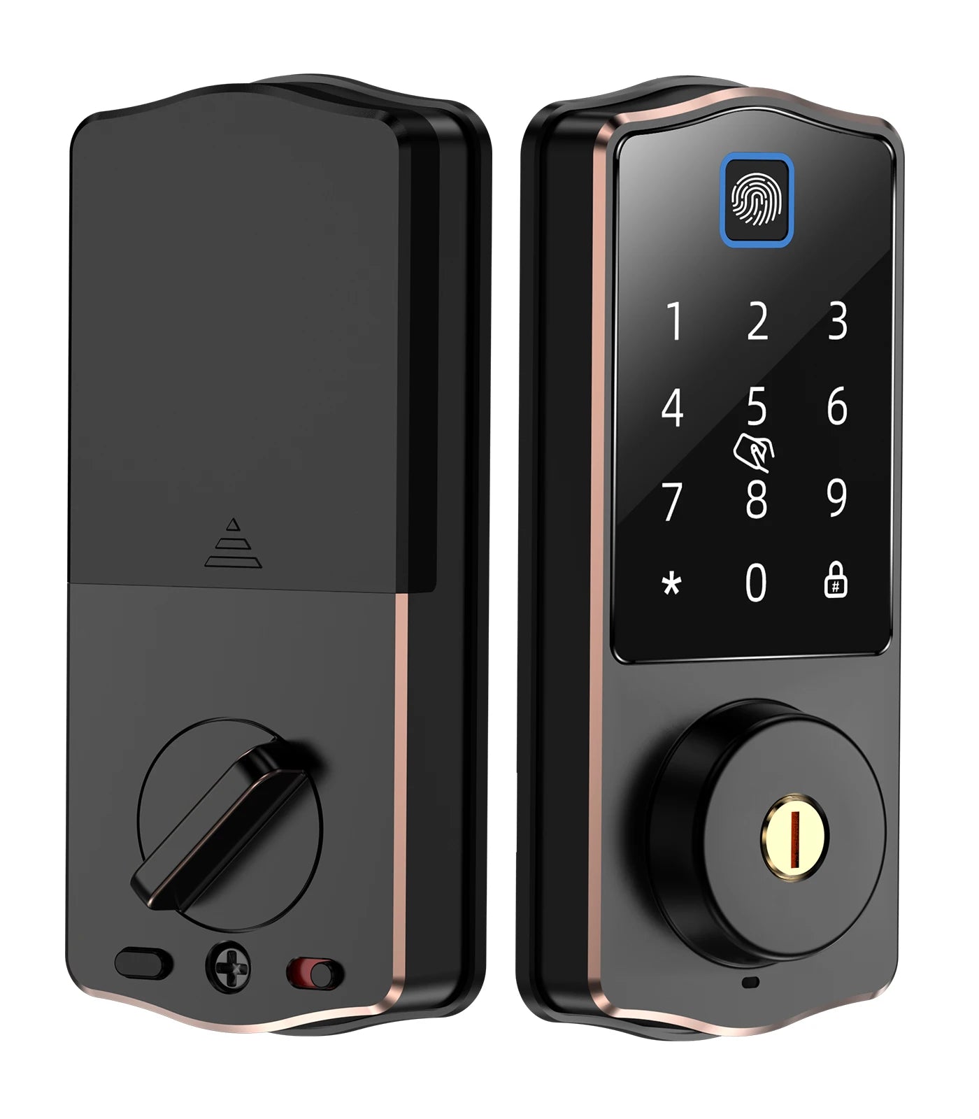 Hot Selling Smartphone Biometric Remote Control Smart Locks Fingerprint Digital Intelligent Code Card Key Smart Door Lock